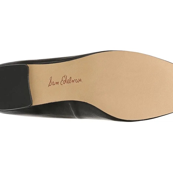 Elegant Black Leather Ballet Flats - Picture 4 of 7